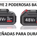 Podadora Guadaña Recargable 2 Baterías | 48 Voltios