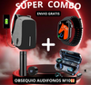 Super Combo Bolso Antirrobo + Reloj + Audífonos + Termo Original