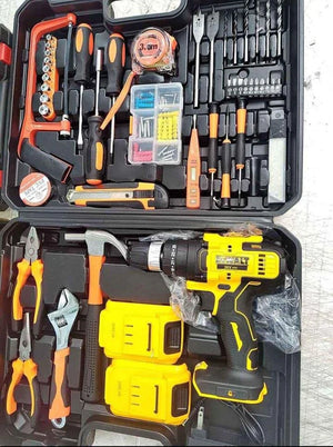 Taladro Inalámbrico DeWALT 36V con Kit de 46 Herramientas